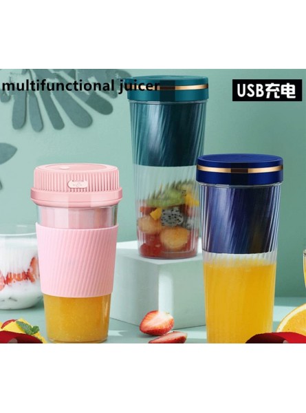 1 PCS Two Colors Portable Juicer Small Household Juicing Cup USB Charging Mini Electric Juicer Durable and Professional B0B4SD5HC7
