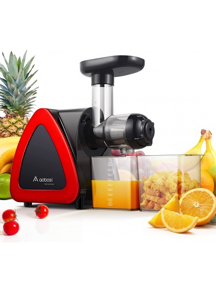 Aobosi Slow Masticating Juicer Machine Cold Press juicer Extractor Quiet Motor Reverse Function High Nutrient Fruit and Vegetable Juice with Juice Jug & Brush for Cleaning B07R3S8CBJ