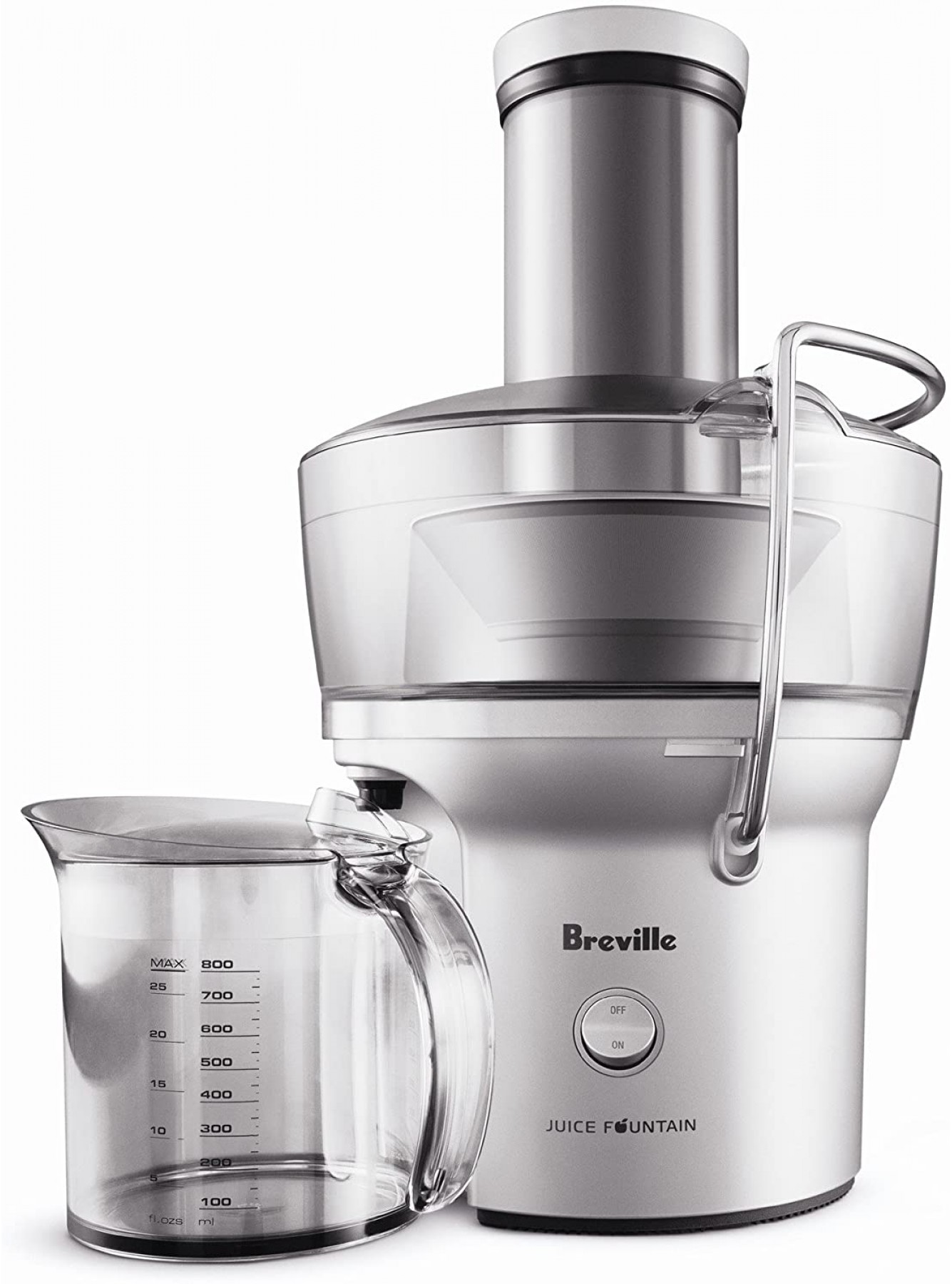 Breville BJE200XL Juice Fountain Compact Centrifugal Juicer Silver 10 x 10.5 x 16 B000MDHH06
