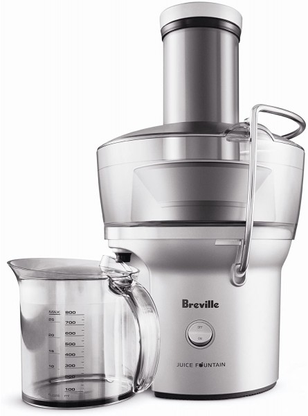 Breville BJE200XL Juice Fountain Compact Centrifugal Juicer Silver 10" x 10.5" x 16" B000MDHH06