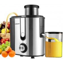 Centrifugal Juicer Machine HERRCHEF 600W Compact Juice Extractor BPA Free Dual Speeds Stainless Steel Juice Maker for Fruit and Vegetables Detachable and Easy to Clean Orange Juicer Small B07VWTK3XH