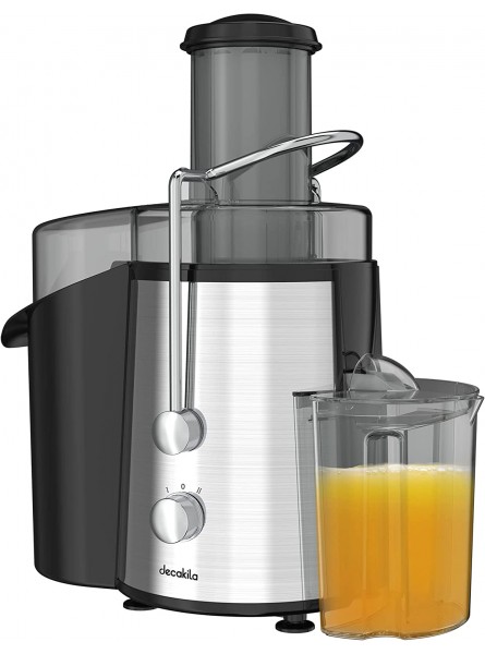 Centrifugal Juicer Machines DECAKILA 800W Juice Extractor 3” Wide Feedchute 0.7L Juice Jar with 1.5L Residue Jar Stainless Steel KUJC003M B09M6TM55Y