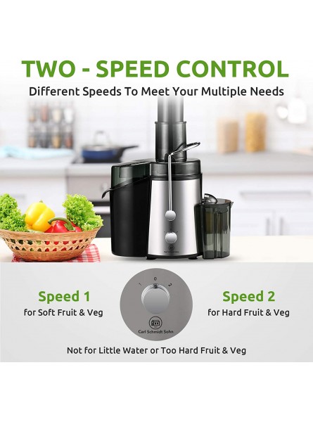 Centrifugal Juicer Ultra 800W Power 1829 CARL SCHMIDT SOHN Juicer Machine for Vegetable & Fruit Juice Extractor Juicing Machine 3-inch Wide Feed Chute Easy to Clean Anti-drip BPA Free B09LM5ZGBZ