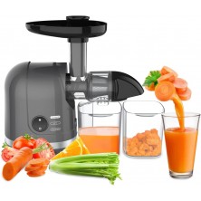 Cold Pressed Juicer Machines for Fruits and Vegetables Natural Juice LUFVEBUT Slow Juicer Extractor with Masticating Auger Low Speed Quiet Motor Reverse Function Easy Clean Juicer Dishwasher Safe B09MTD8LG2