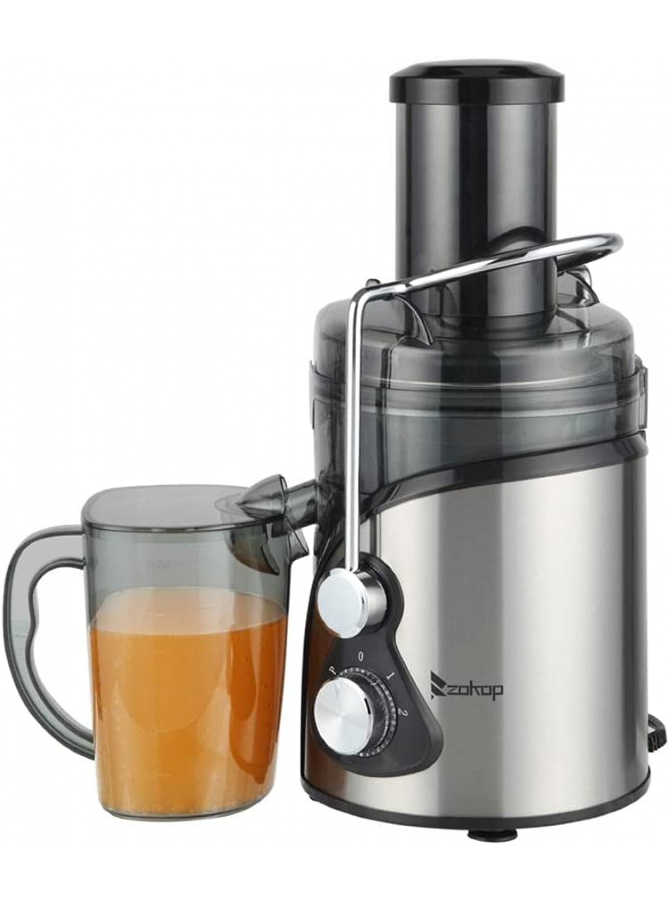 Electric Juicer Juice Extractor Stainless Steel Juicer Machine with 3.4'' Wide Mouth 3 Speed Centrifugal Juicer Maker for Fruits and Vegs with Non-Slip Feet BPA-Free for Celery Carrot Apple Vegetable B09967ZR8B