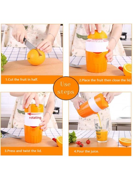 IH-12244 Manual Citrus Juicer Fruits Squeezer For Orange Lemon Citrus and Mini Grapefruit,Portable 100% Original Juice Machine Small Pulp Kitchen Gadget Tools Orange B07V9X9FXG
