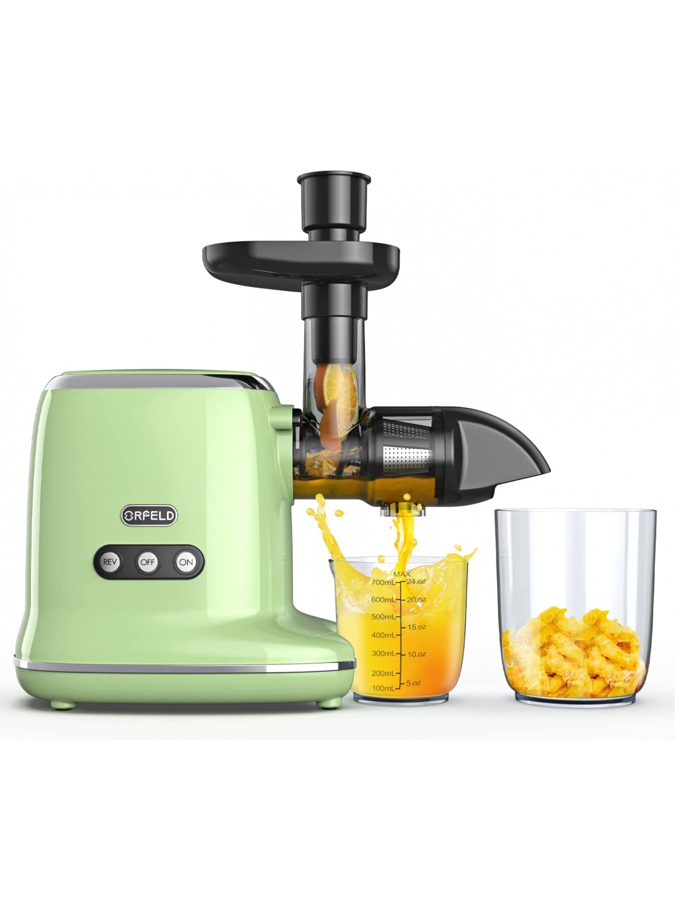 Juicer Machines ORFELD Cold Press Juicer with 92% Juice Yield & Purest Juice Easy Cleaning & Quiet Motor Juice Extractor for Vegetables and Fruits Green B09D95BTFM