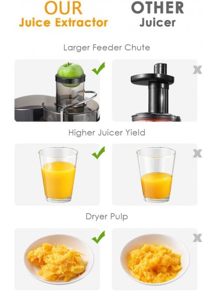 Juicer Upgraded 400W Juicer Machines 2 Speed Gear Centrifugal Juicer For Fruits and Vegetable with Anti-drip Function Stainless Steel and BPA Free Easy To Clean B09NZWSJ81
