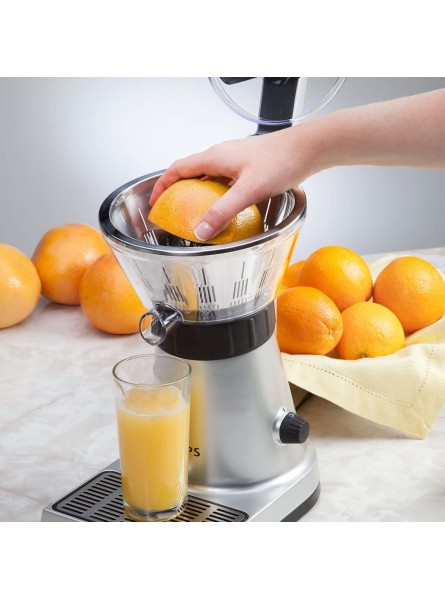 KRUPS ZX7000 Stainless Steel Electric Citrus Press with Manual and Automatic Settings Silver B004SKVU20