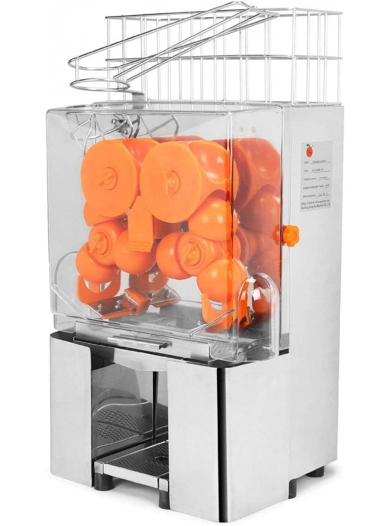 Orange Juice Machine Commercial 120W Orange Juicer 304 Stainless Steel Commercial Orange Juicer Machine 20-22 Oranges per Minute B07FVJRCH2