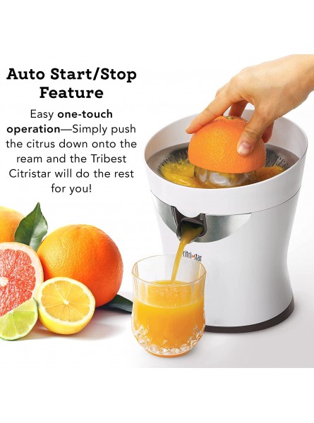 Tribest CitriStar CS-1000 Citrus Juicer Electric Juicer for Oranges and Lemons with Stainless Steel Strainer and Spout B001DZ6TH4