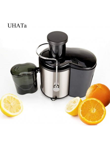 UHATa Easy Clean Electric Juice Extractor with Wide Mouth 800W Stainless Steel Centrifugal Juicer with Juice Container Blender for Fruit Vegetable Anti-drip BPA-Free B08JJ4TN4V