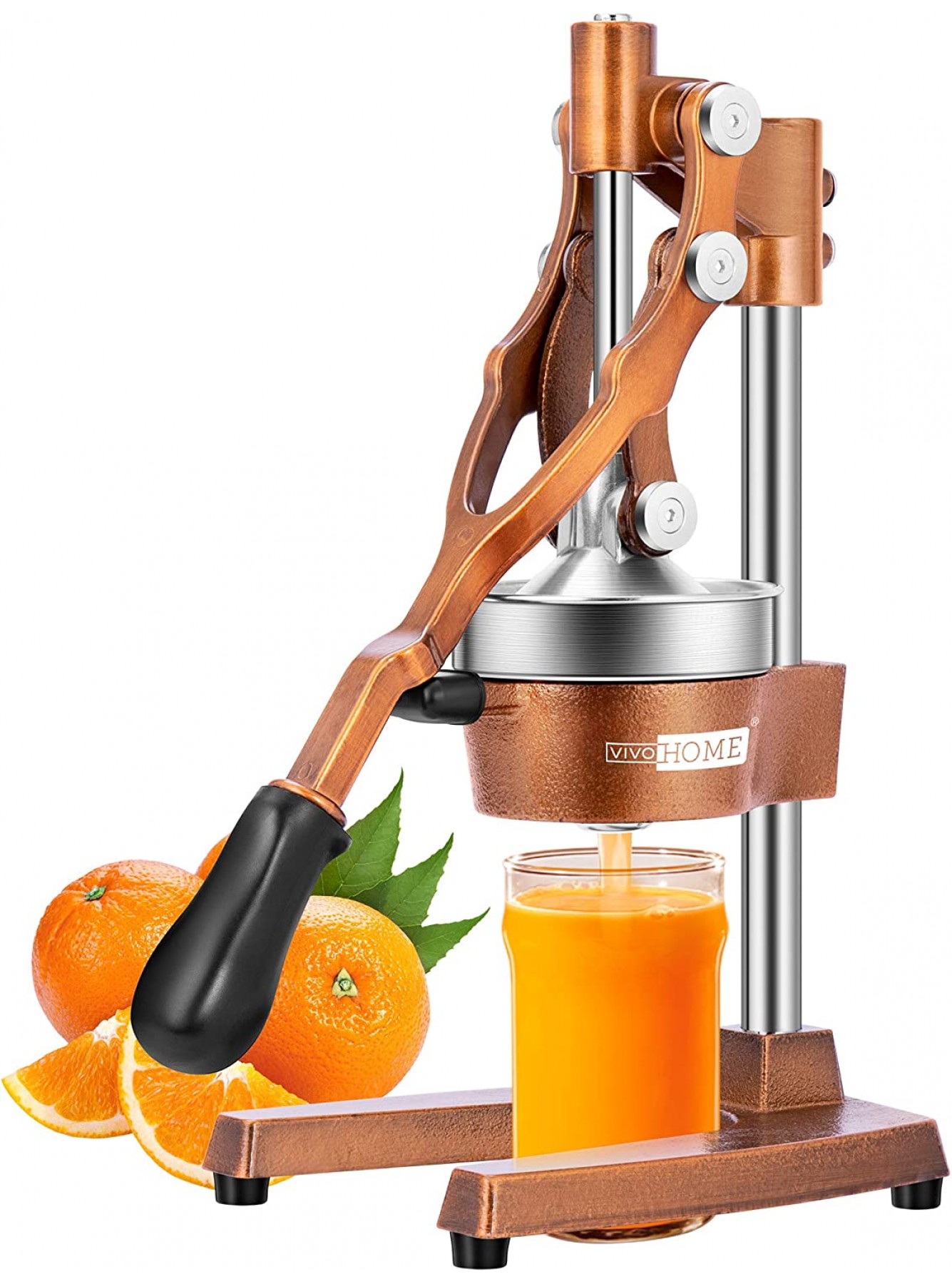 VIVOHOME Heavy Duty Commercial Manual Hand Press Citrus Orange Lemon Juicer Squeezer Machine Golden B08CKB7QB5
