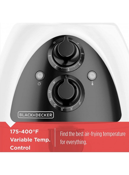 BLACK+DECKER Purify 2-Liter Air Fryer White Black HF100WD B00NPYJW2A