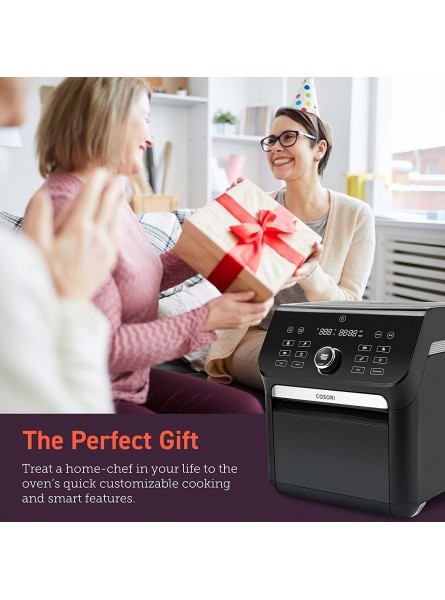 COSORI Air Fryer Oven Combo 7 Qt Countertop Convection 100℉ to 450℉ with Roast Toast Bake Dehydrate Warm 7 Accessories and 100 Recipes Max XL Large for Family Size Stainless Steel 1800W B08L39951F