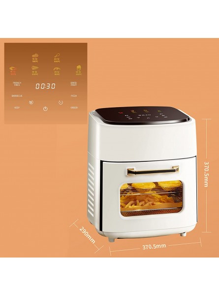 COYOUCO 5-in-1 Digital Air Fryer Oven with Rapid Air Circulation Oil Free LED Screen Nonstick Basket 60-Minute Timer&Temperature15l 1400 W,White B0B4DNY4Y9