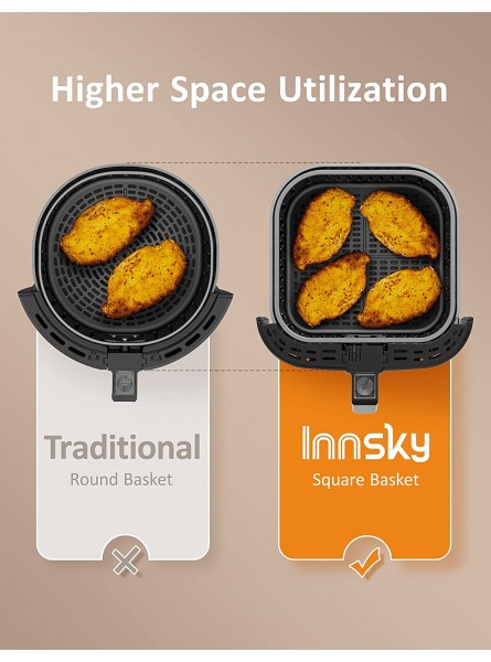 Innsky Air Fryer XL 5.8 QT 【2022 Upgraded】 11 in 1 Oilless Air Fryers Oven Easy One Touch Screen with Preheat & Delay Start ETL Listed Airfryer 1700W for Air Fry Roast Bake Grill Recipe Book B07MR3KWSL