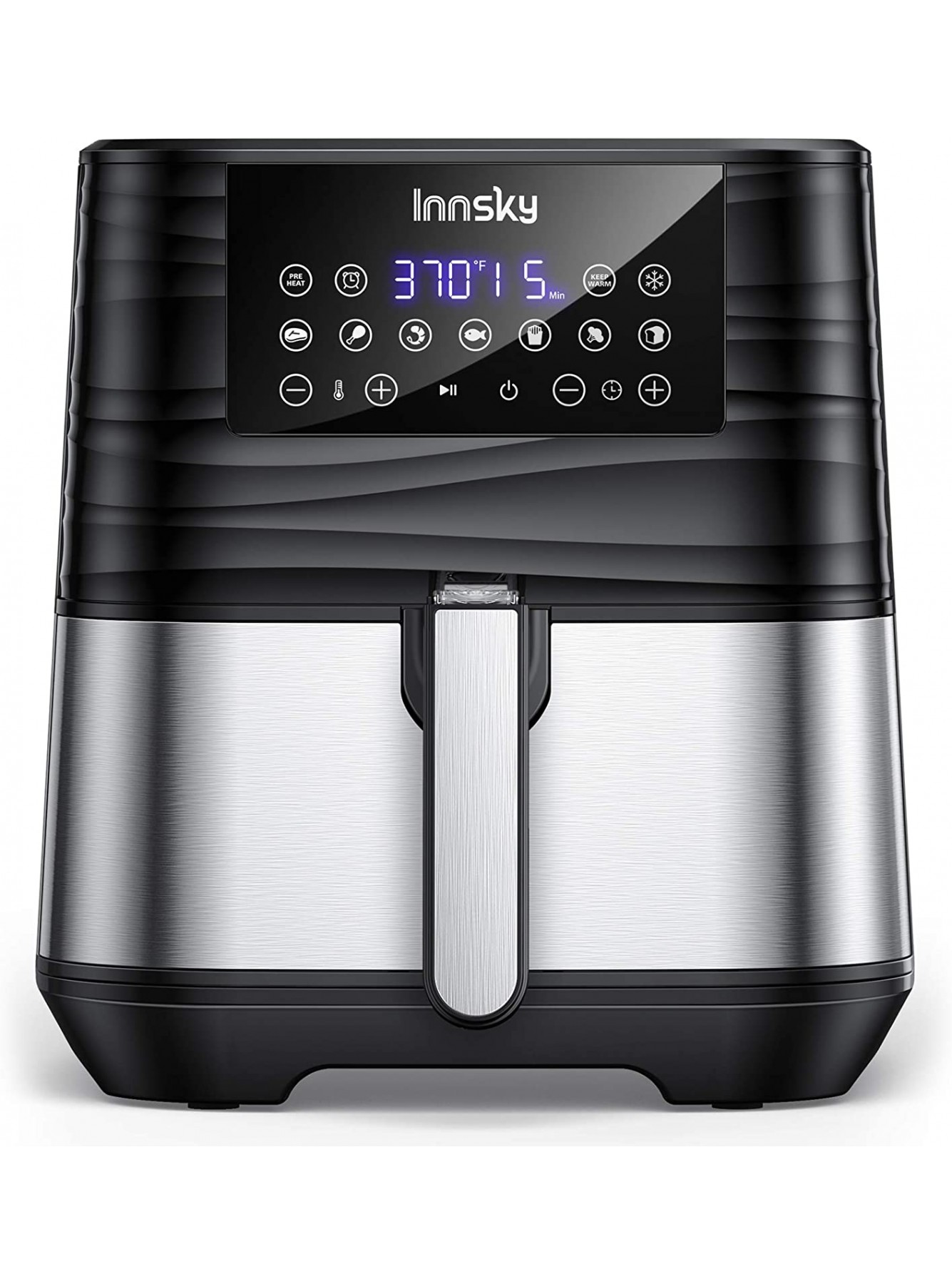 Innsky Air Fryer XL 5.8 QT 【2022 Upgraded】 11 in 1 Oilless Air Fryers Oven Easy One Touch Screen with Preheat & Delay Start ETL Listed Airfryer 1700W for Air Fry Roast Bake Grill Recipe Book B07MR3KWSL