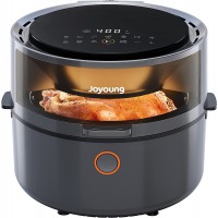 JOYOUNG Air Fryer 10 in 1 Digital Air Fryer Oven 5.8 QT with Free Recipes Air Fryer Toaster Oven Oilless Cooker with 120° Visible Window One Touch Screen Nonstick Basket Grey B09KZFQSQK