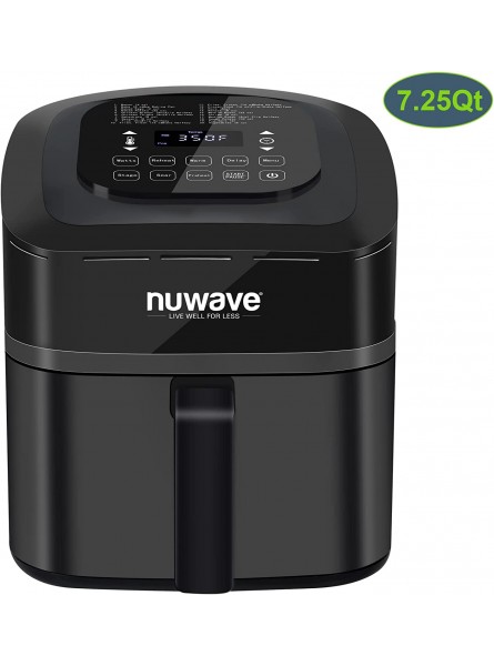 NUWAVE Brio 7-in-1 Air Fryer Oven 7.25-Qt with One-Touch Digital Controls 50°- 400°F Temperature Controls in 5° Increments Linear Thermal Linear T for Perfect Results B075X3287P
