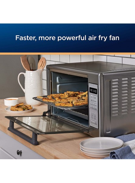 Oster Air Fryer Oven 10-in-1 Countertop Toaster Oven Air Fryer Combo 10.5 x 13 Fits 2 Large Pizzas Stainless Steel B0977M6FJP