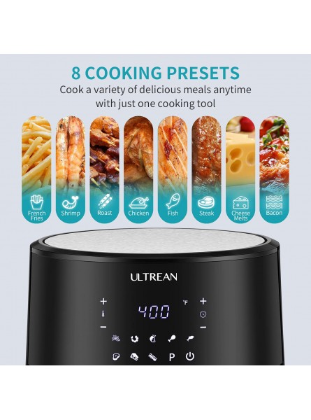 Ultrean 8 Quart Air Fryer Electric Hot Air Fryers XL Oven Oilless Cooker with 8 Presets LCD Digital Touch Screen and Nonstick Frying Pot ETL Certified Cook Book 1-Year Warranty 1700W B08H264SYJ