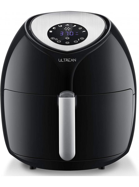 Ultrean Air Fryer 6 Quart  Large Family Size Electric Hot Air Fryer XL Oven Oilless Cooker with 7 Presets LCD Digital Touch Screen and Nonstick Detachable Basket,UL Certified,1700W Black B07Z1R5D26