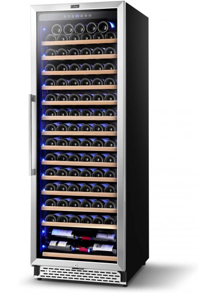 Colzer Upgrade 24 Inch Wine Cooler Refrigerators 154 Bottle Fast Cooling Low Noise and No Fog Wine Fridge with Professional Compressor Stainless Steel Digital Temperature Control Screen Built-in or Freestanding 41°F-72°F B091CQQVSC