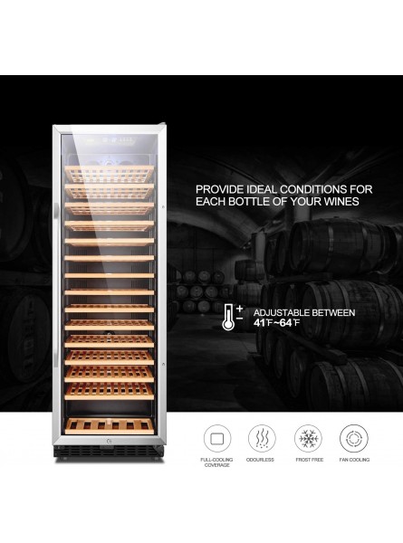 Lanbo Compressor Built-in Single Zone Wine Cooler with Safety Lock 171 Bottles B07S4FMXQ2