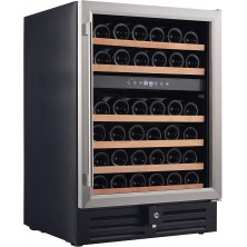 Smith & Hanks RW145DR 46 Bottle Dual Zone Under Counter Wine Refrigerator 24 Inch Width Built-In or Free Standing B01HDVXBTK