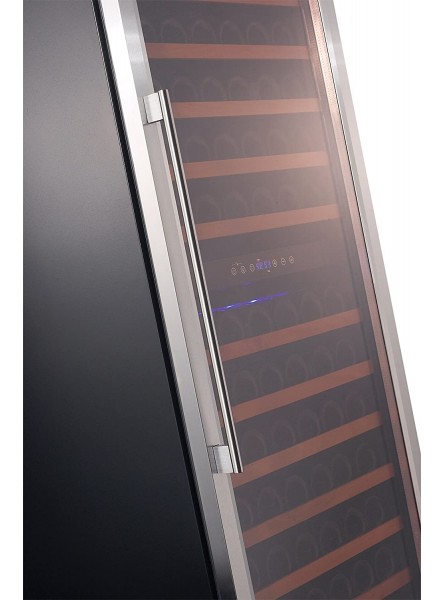 Smith & Hanks RW428DR 166 Bottle Dual Zone Wine Refrigerator 24 Inch Width Built-In or Free Standing B01HDVXFR8