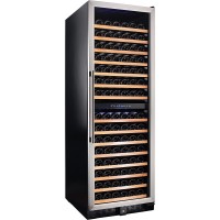 Smith & Hanks RW428DR 166 Bottle Dual Zone Wine Refrigerator 24 Inch Width Built-In or Free Standing B01HDVXFR8