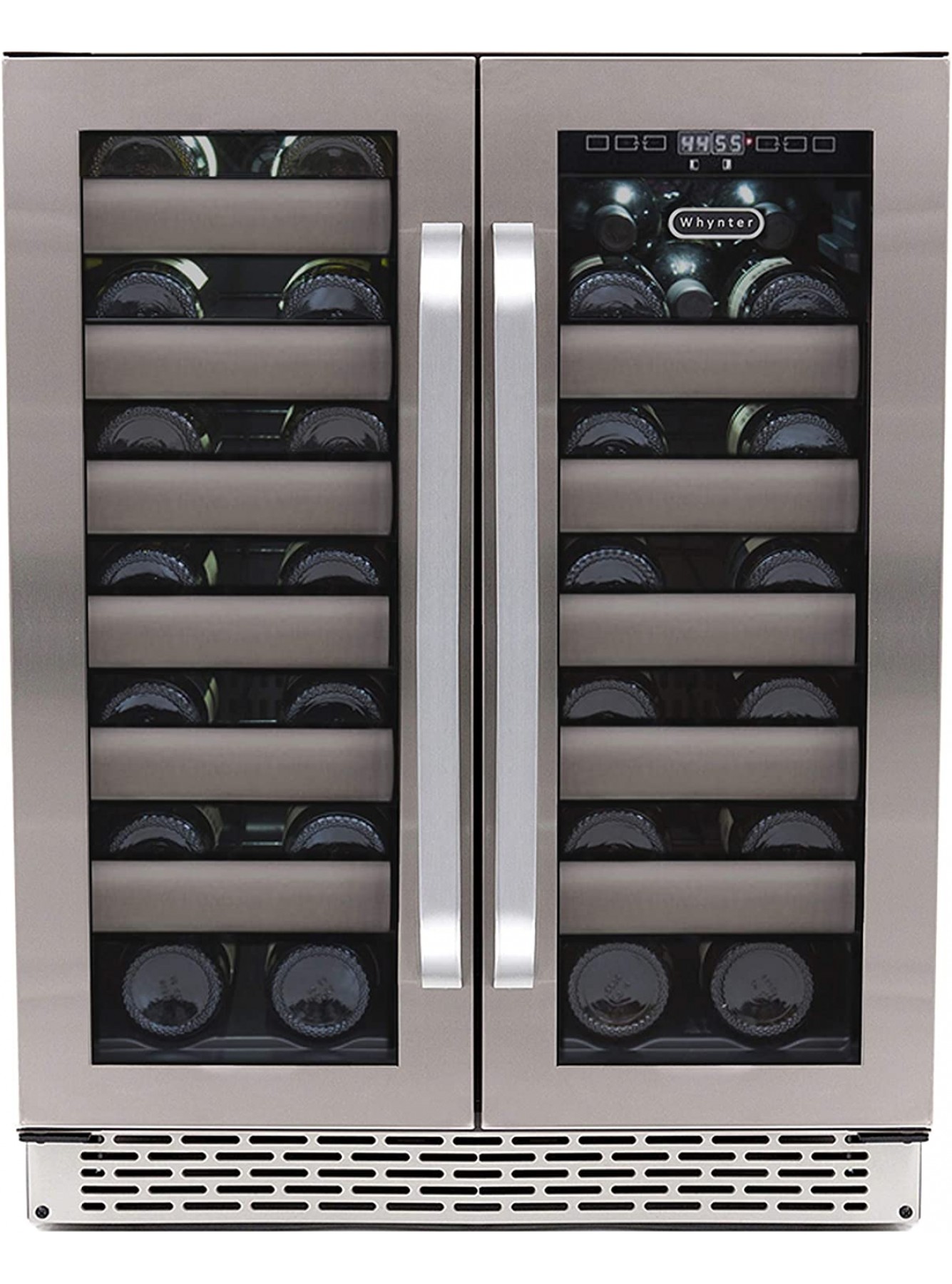 Whynter BWR-401DS 40 Bottle Stainless Steel Dual Zone Built Wine Refrigerators-Elite Series with Seamless Doors B00ITPAL48