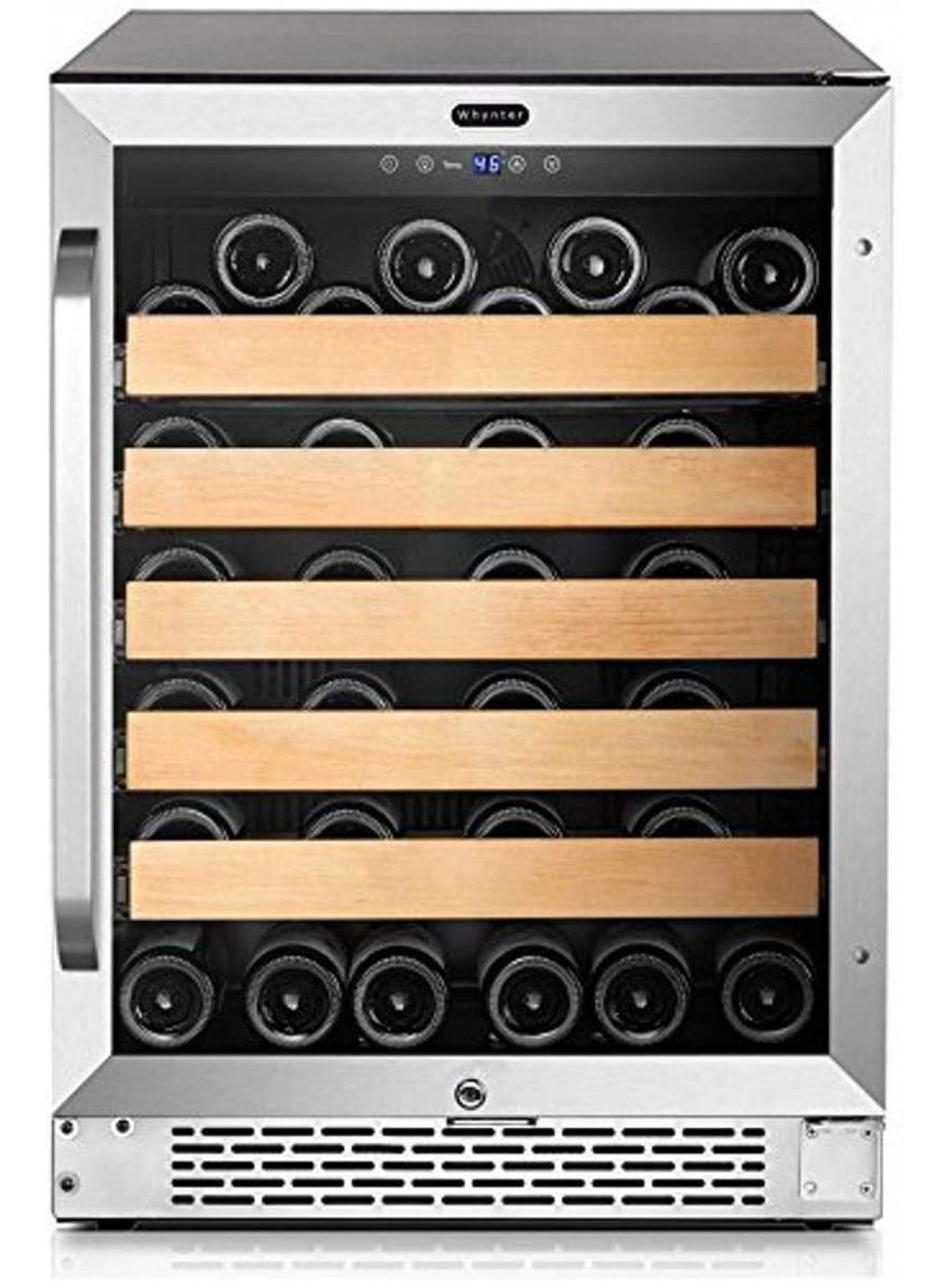 Whynter Coole BWR-541STS 24 Built-in 54 Bottle Wine Refrigerator Cooler Stainless Steel One Size Silver B076SKFV2B