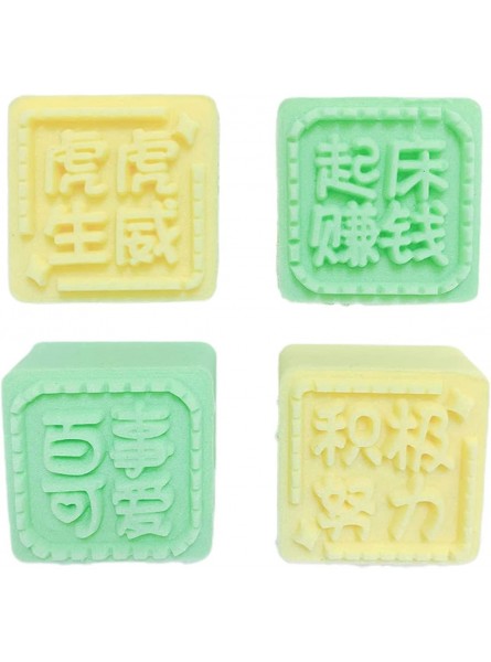 30g Moon Cake Maker with Mode Pattern Mid-Autumn Festival Hand-Pressure DIY Moon Cake Mould Cute Chinese Words Auspicious pastry tools B09VDYQ6VS