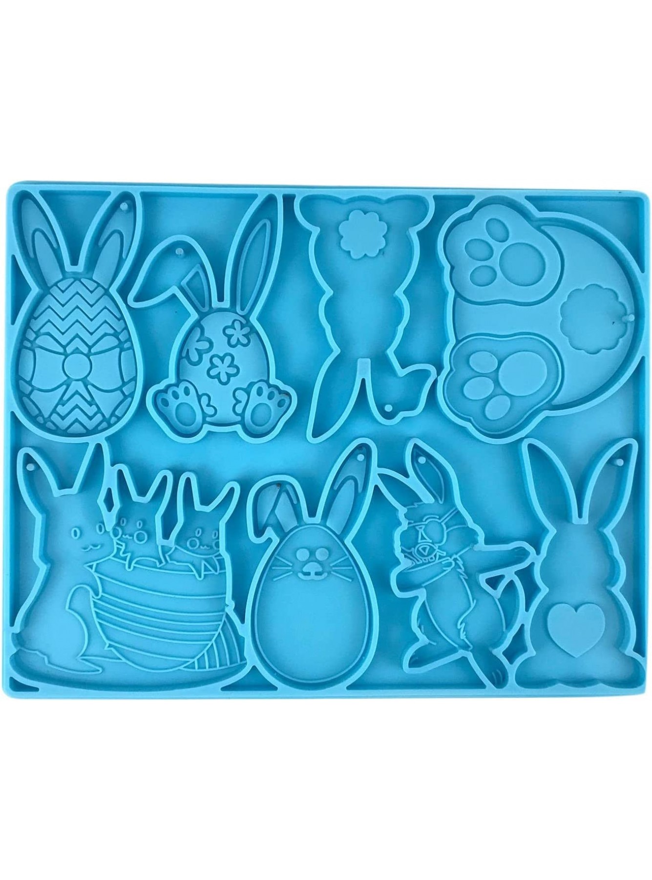 Easter DIY Creative Silicone Rabbit Keychain Pendant Collection Products Epoxy Cake Mould Chocolate Melting Pot Kit A One Size B0B1TV26CM