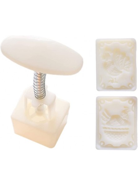 Hand-Pressure Mould Rooster Square Mode Pattern Mid-Autumn Festival Hand-Pressure Moon Cake Mould B09TW7XN75