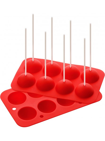 Premier Housewares 8-Ball Cake Pop Silicone Mould-Red B00RELQM8M