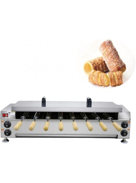 TXMACHINE Ice Cream Cone Chimney Cake Kurtos Kalacs Grill Roll Oven Maker Machine Chimney Cake Oven chimney bread machine toaster ovens with 8 rollers 110V 60HZ B09VFCJNP3