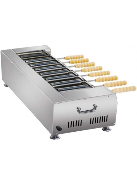 WINUS HotDog Rolling Machine 8pcs Commercial LPG Gas Cake Oven Roll Grill Machine Stainless Steel Wooden Handle Chimney Cake Roll maker Oven Machine Make Chimney Cake Machine B08BYBGC4T