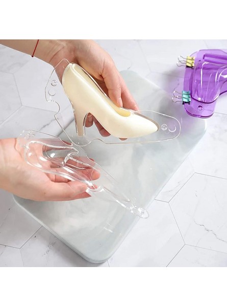 Yiser Tool Cake Plastic Chocolate Mould High Molding 3D Candy Clear Make Heel DIY Shoe Kitchen，Dining & Bar Sponge Cake Gel for Baking White L B0B4VBGH35