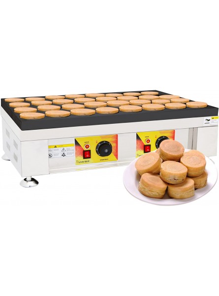 Electric Red Bean Cake Making Machine Commercial Non-Stick Professional Waffle Maker 32 holes Taiwan Red Bean Cake Machine  2400W Adjustable temperature B09L8CF87X