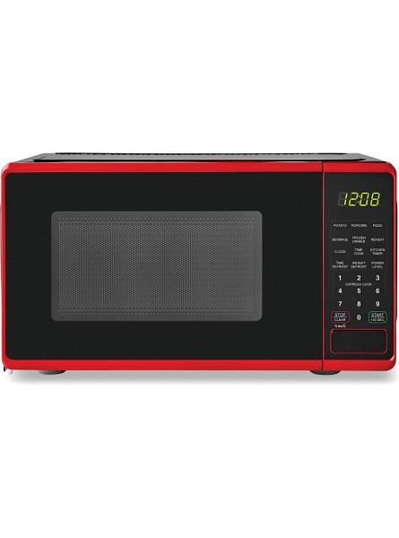 0.7 Cu ft Capacity Countertop Microwave Oven Red B0B349KGTF