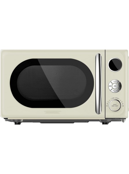 0.7 Cu. ft. Retro Countertop Microwave Oven 700 Watts Cream Color B0B2KZS31S