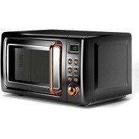 700 Watt Glass Turntable Retro Countertop Microwave Oven 5 Power Level 8 Auto Cook Menus Dimension 18 x 14 x 10 inches Capacity 0.7 Cubic feet Fit small Apartments Studios Dorms etc. B0872WSYXT
