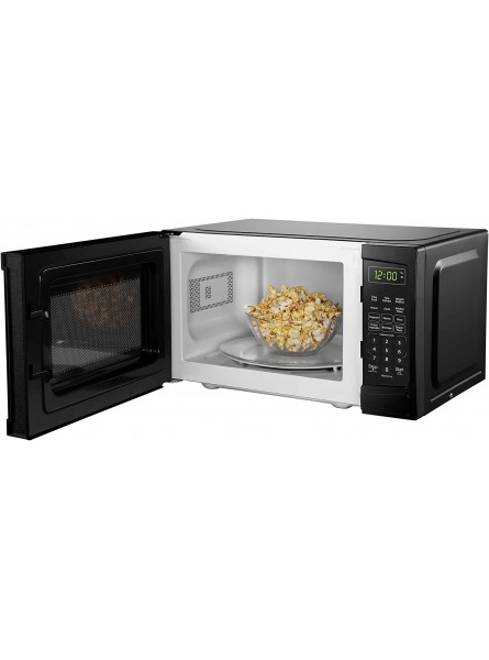 Danby DBMW0720BBB 700 Watts 0.7 Cu.Ft. Countertop Microwave with Push Button Door| 10 Power Levels 6 Cooking Programs| Auto Defrost and Child Lock Black B085565721