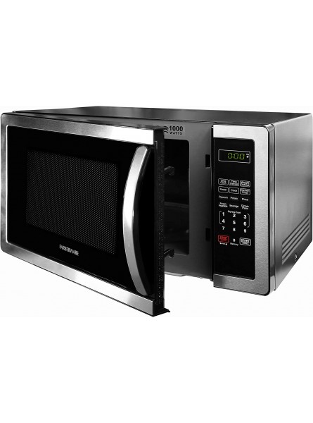 Farberware Countertop Microwave 1.1 Cu. Ft. 1000-Watt Compact Microwave Oven with LED lighting Child lock and Easy Clean Interior Stainless Steel Interior & Exterior B01EIZSF6I