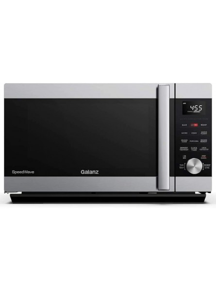 Galanz GSWWA16S1SA10 3-in-1 SpeedWave with TotalFry 360 Microwave Air Fryer Convection Oven with Combi-Speed Cooking 1.6 Cu.Ft  1000W Stainless Steel B0859JB6KW