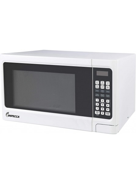 Impecca Countertop Microwave Oven 1.1 Cubic Feet 1000 Watts with 10 Power Levels and LED Digital Display White B08FBKNY7R