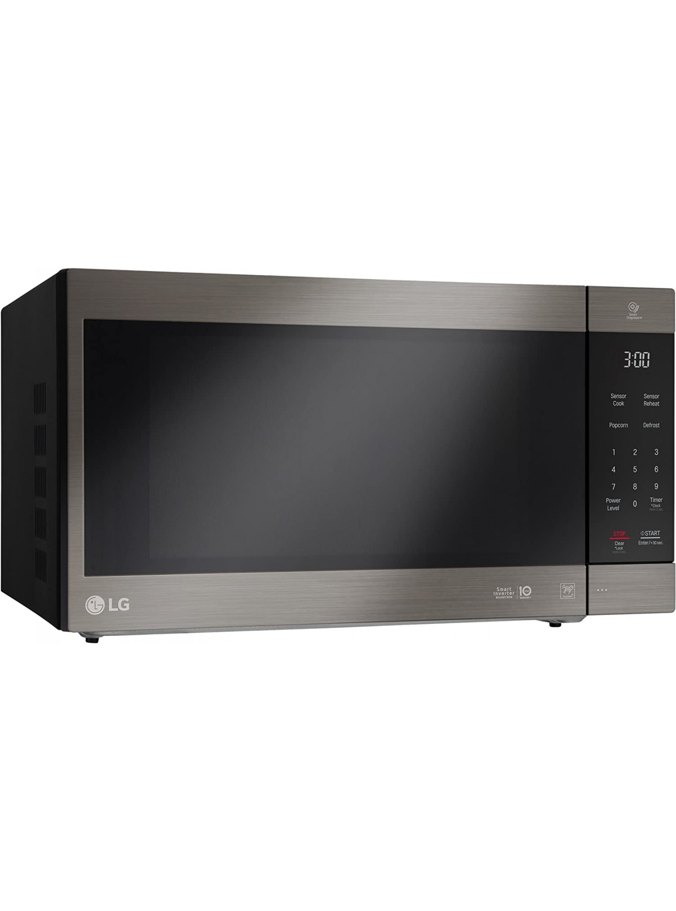 LG 2.0 Cu. Ft. NeoChef Countertop Microwave LMC2075BD Stainless Steel Black Renewed B07S2DK5N1
